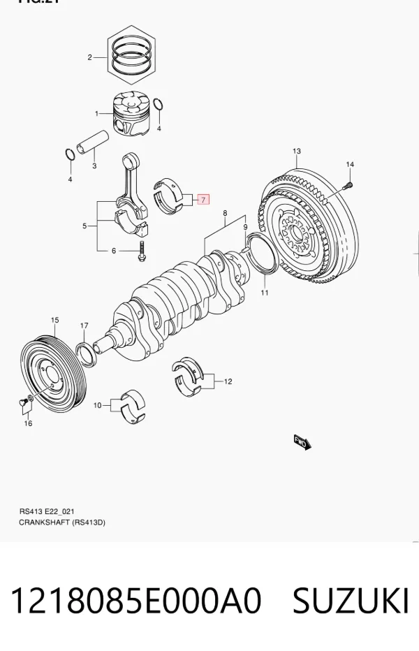  1218085E000A0 Suzuki
