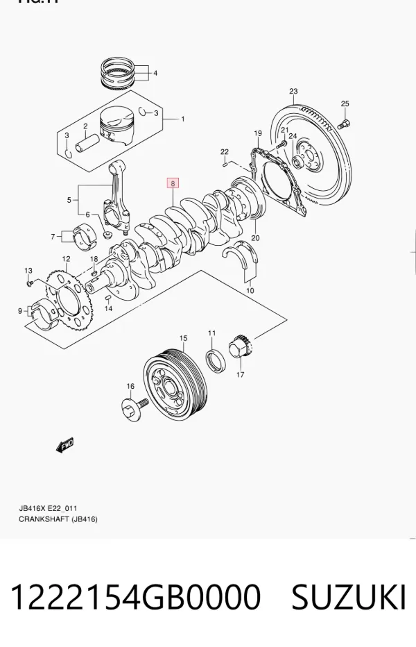  1222154GB0000 Suzuki