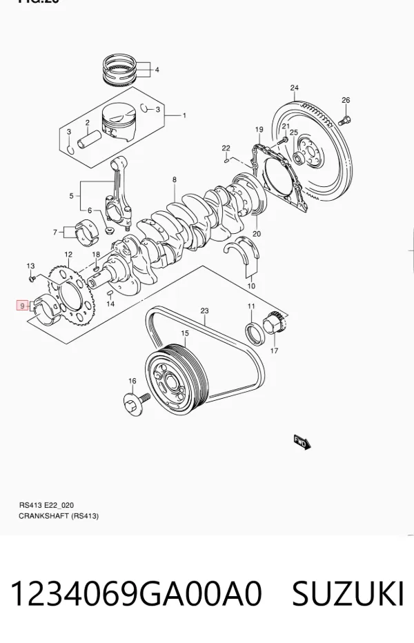  1234069GA00A0 Suzuki