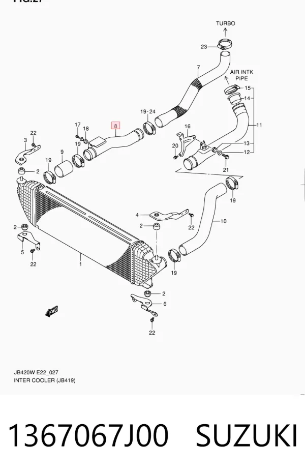  1367067J00 Suzuki
