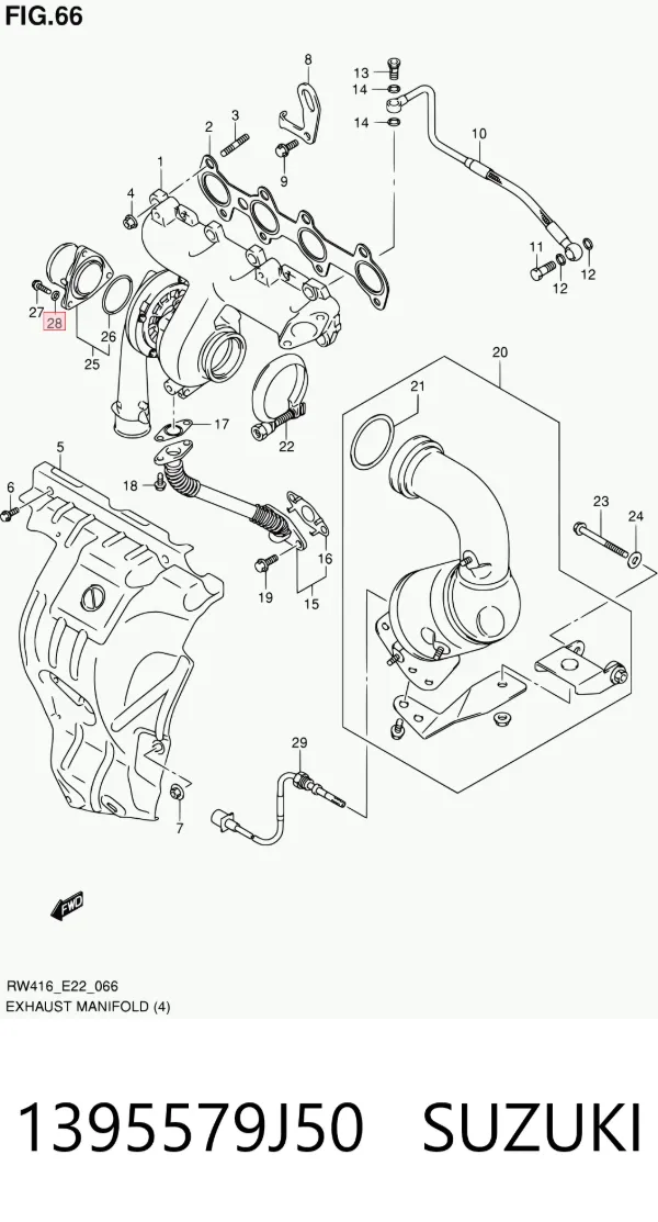  1395579J50 Suzuki