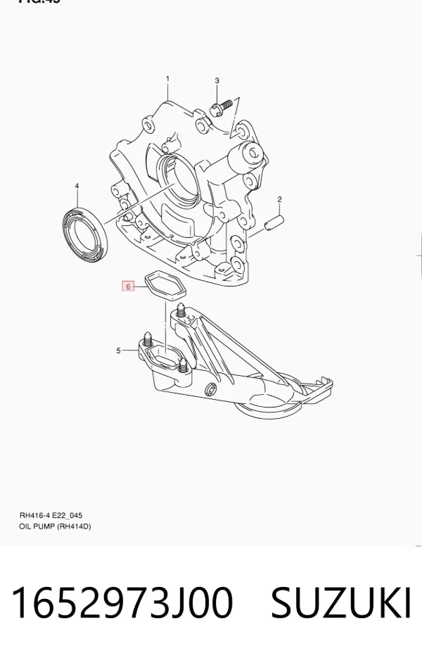  1652973J00 Suzuki