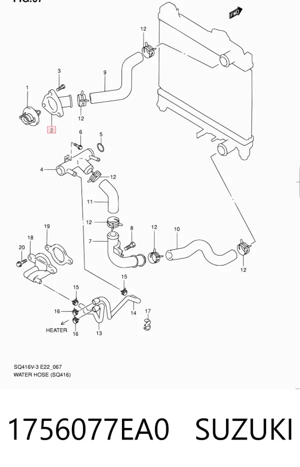  1756077EA0 Suzuki