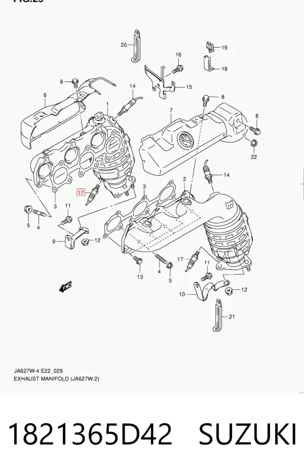 Лямбда зонд 1821365D42 Suzuki