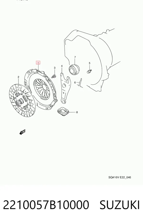 Корзина сцепления 2210057B10000 Suzuki