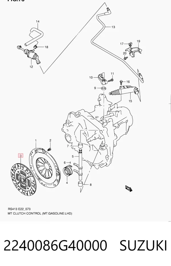 Диск сцепления 2240086G40 Market (OEM)