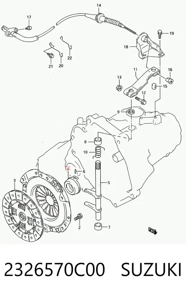Выжимной подшипник 2326570C00 Suzuki