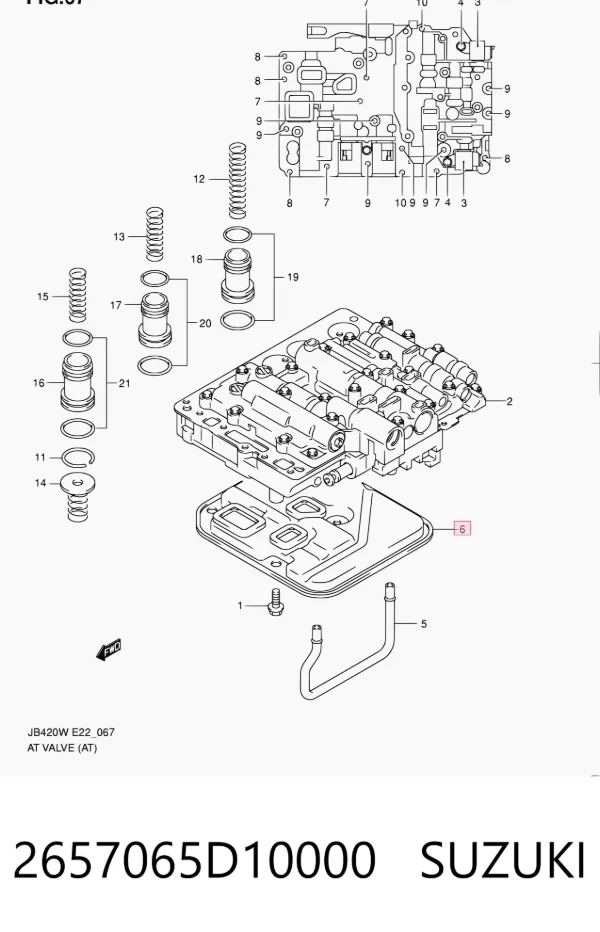 Фильтр АКПП 2657065D10000 Suzuki