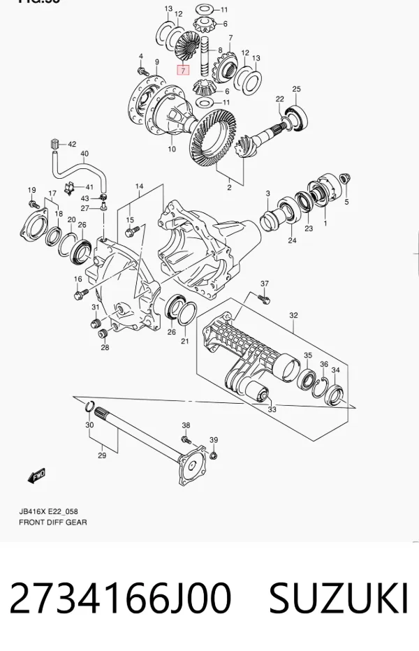  2734166J00 Suzuki