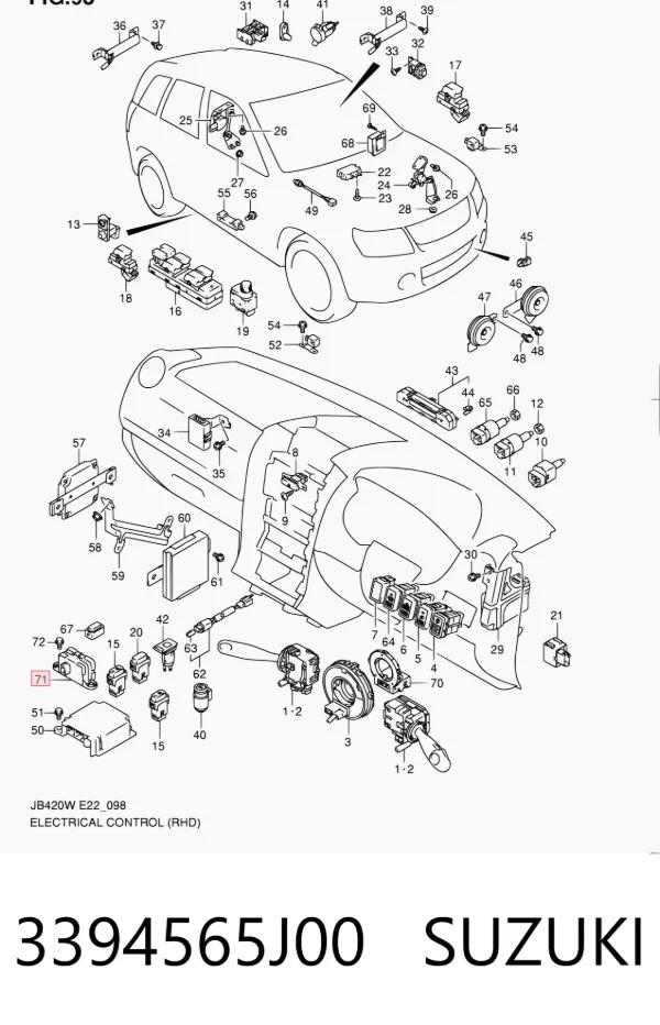 Датчик ESP 3394565J00 Suzuki