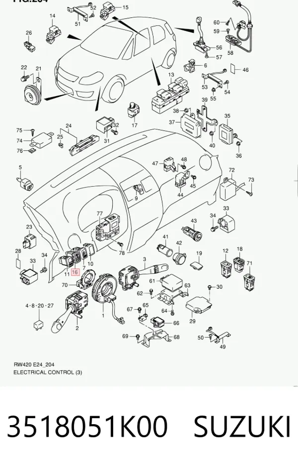  3518051K00 Suzuki