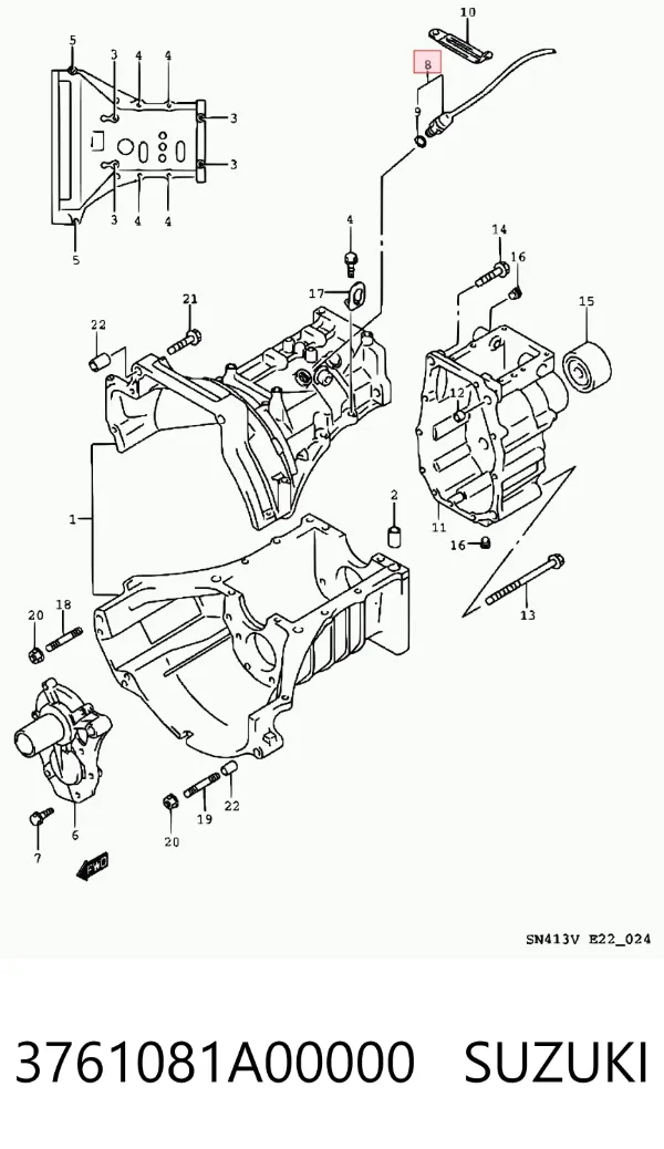 Датчик заднего хода 3761081A00000 Suzuki