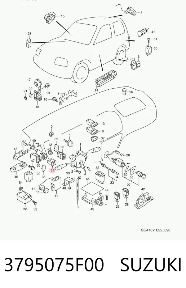  3795075F00 Suzuki