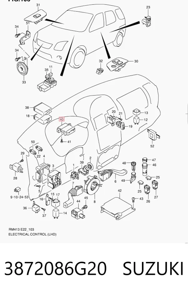  3872086G20 Suzuki