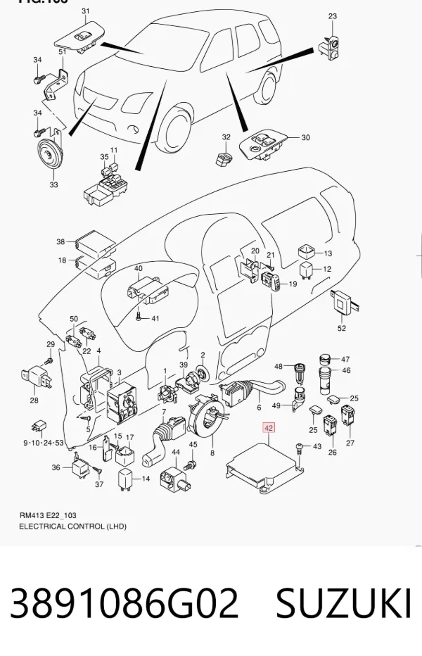  3891086G02 Suzuki