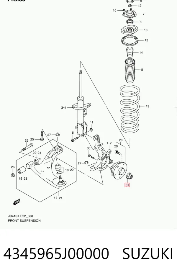 4345965J00000 Suzuki