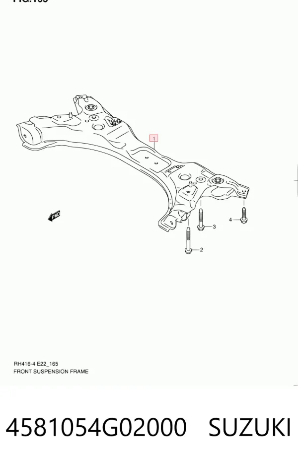 Подрамник передний 4581054G02000 Suzuki