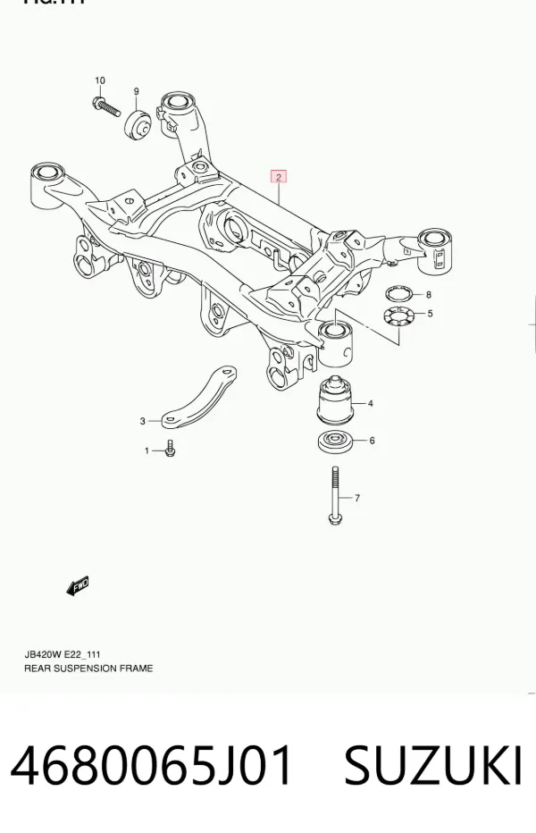 Подрамник задний 4680065J01 Suzuki
