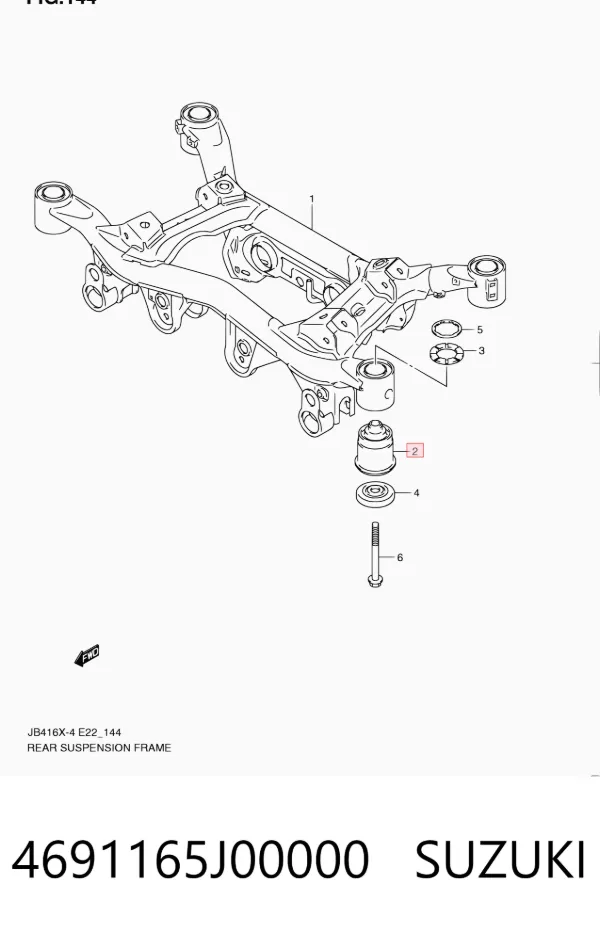 Сайлентблок задней балки 4691165J00000 Suzuki