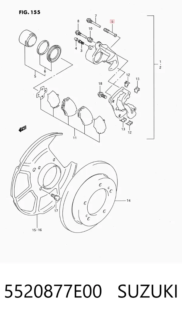  5520877E00 Suzuki