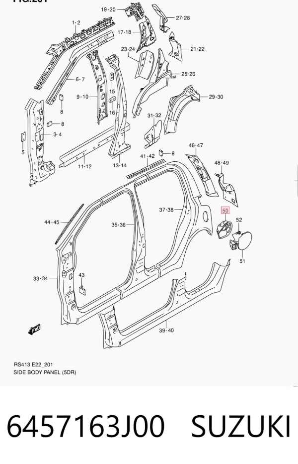  6457163J00 Suzuki