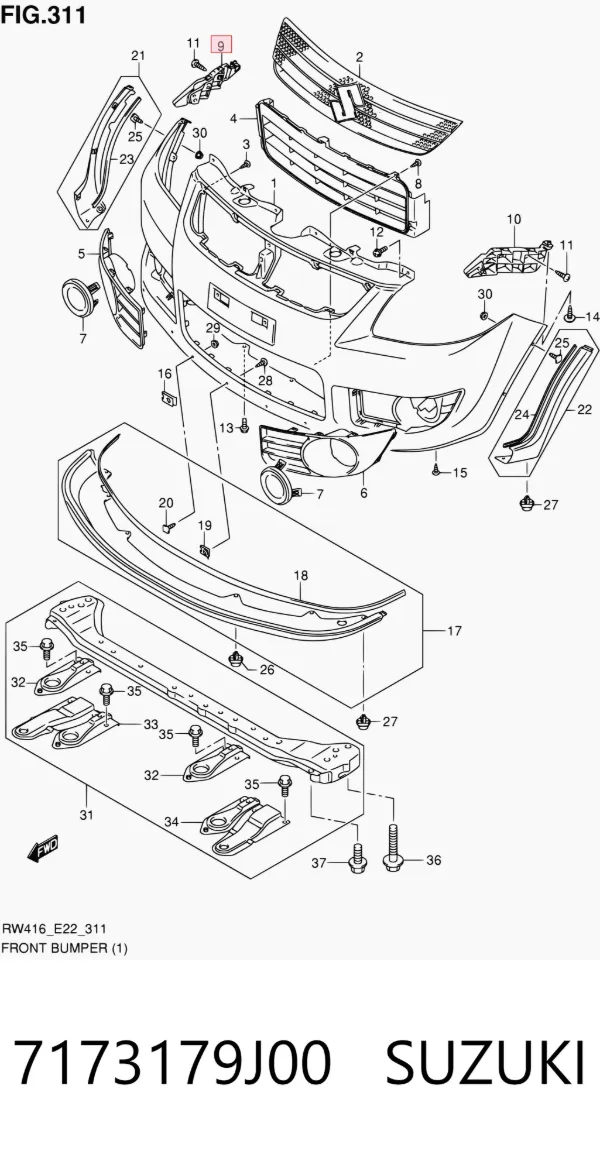  7173179J00 Suzuki