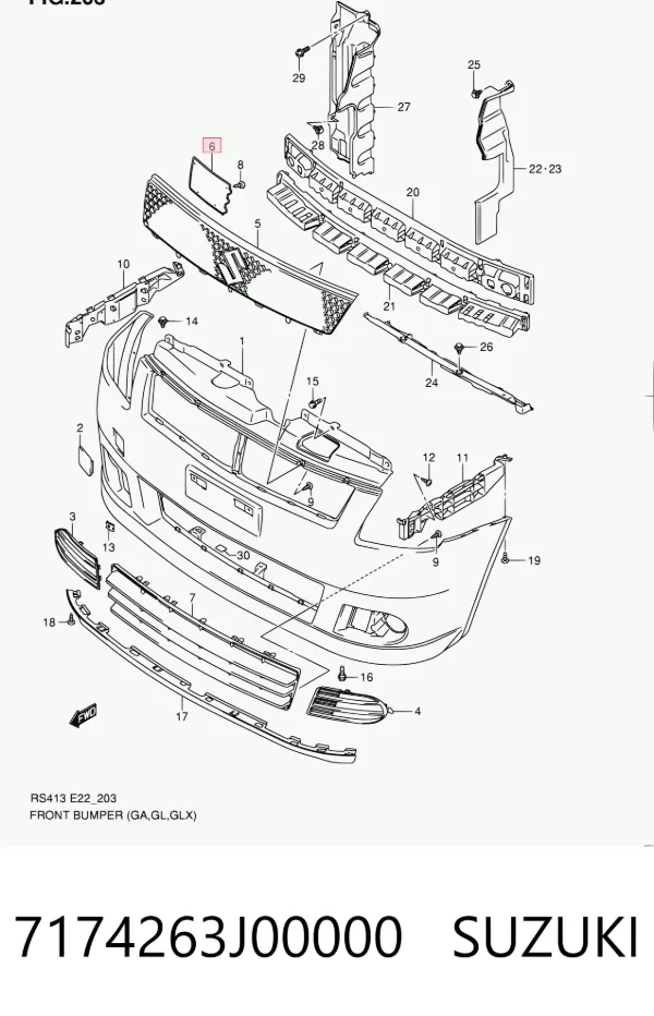 7174263J00000 Suzuki