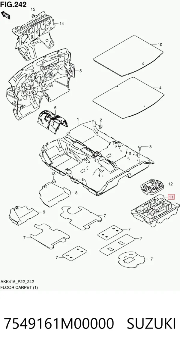  7549161M00000 Suzuki