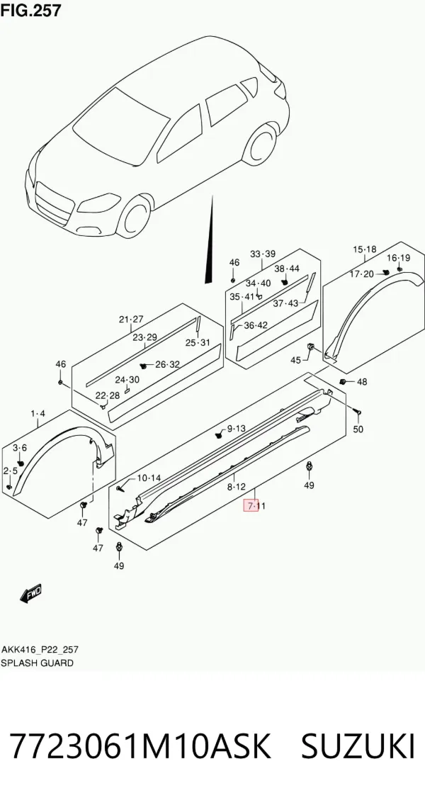  7723061M10ASK Suzuki