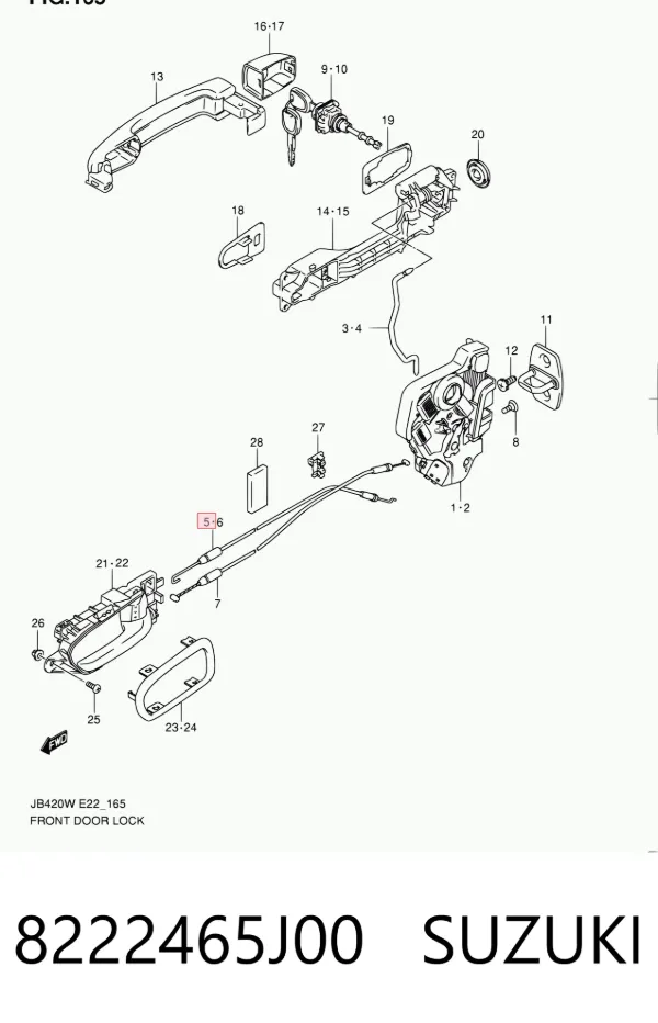  8222465J00 Suzuki
