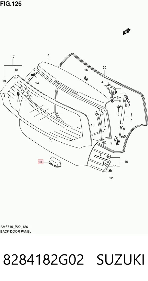  8284182G02 Suzuki