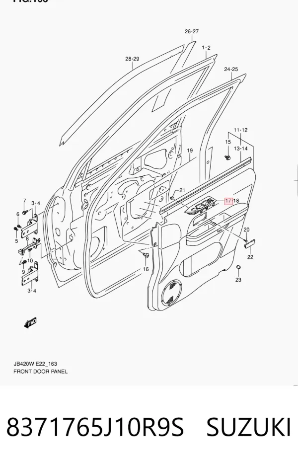  8371765J10R9S Suzuki