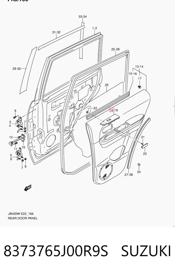  8373765J00R9S Suzuki