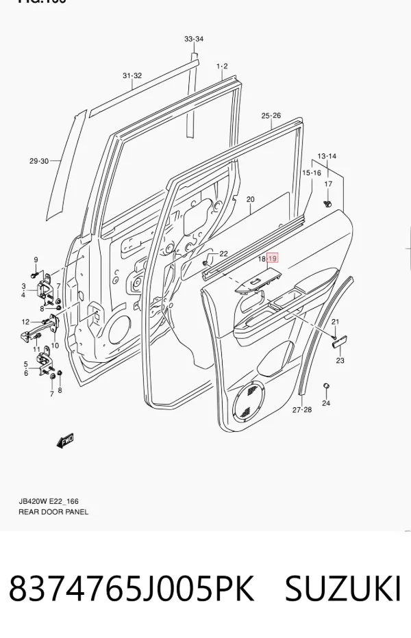 8374765J005PK Suzuki