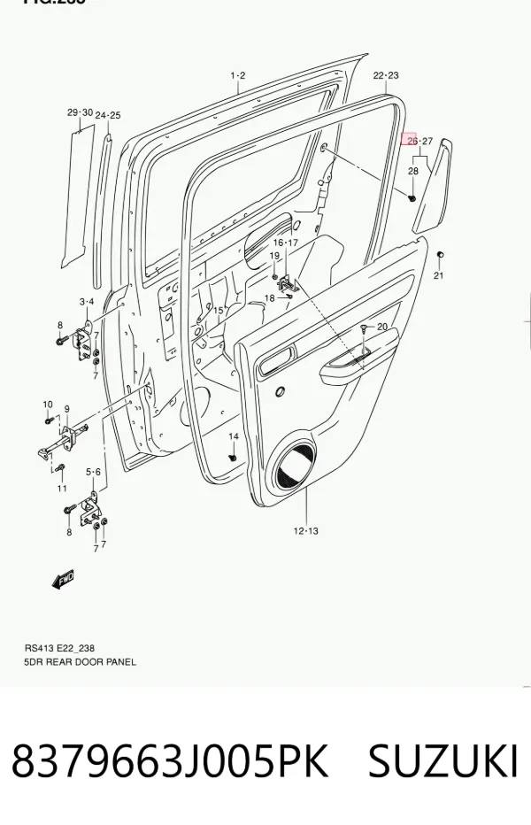  8379663J005PK Suzuki