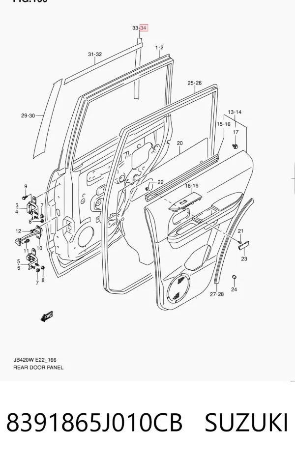  8391865J010CB Suzuki