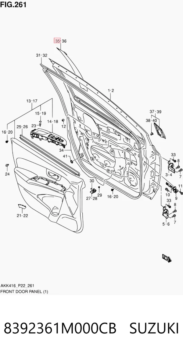  8392361M000CB Suzuki