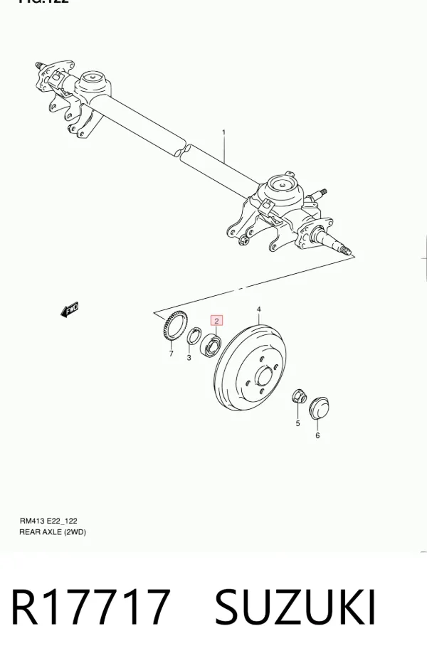 Подшипник задней ступицы R17717 Suzuki