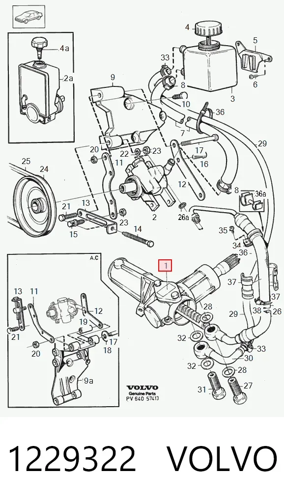Рулевая рейка 1229322 Volvo