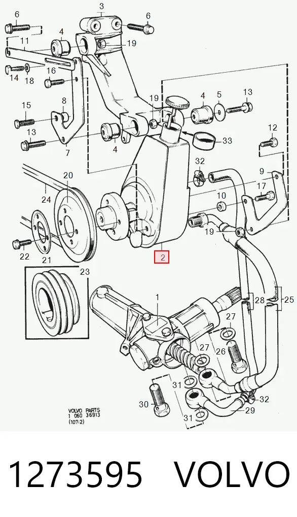 Насос ГУР 1273595 Volvo