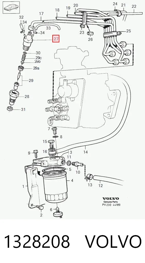 Топливные форсунки 1328208 Volvo
