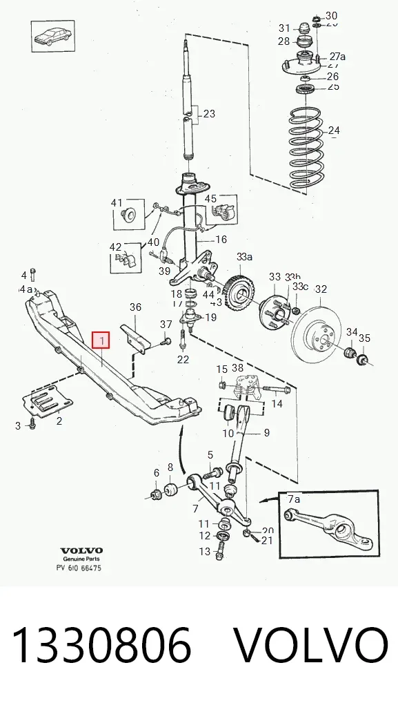 Подрамник передний 1330806 Volvo