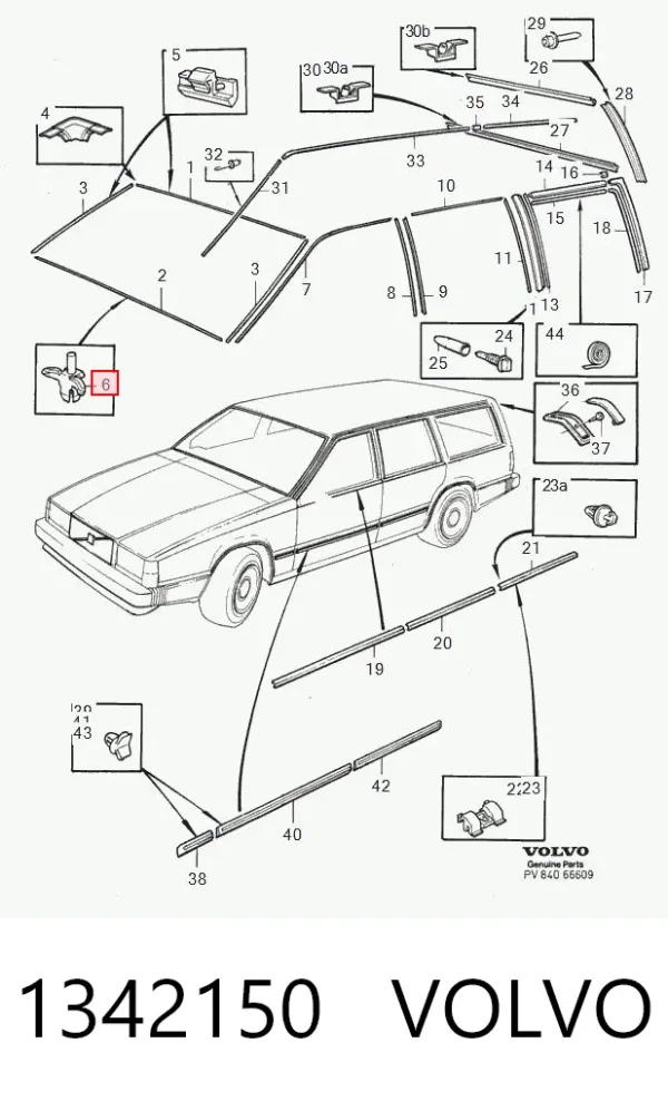 Лобовое стекло 1342150 Volvo