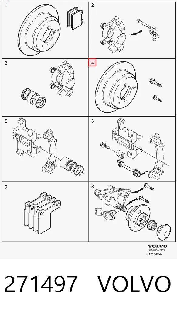 Тормозные диски 271497 Volvo