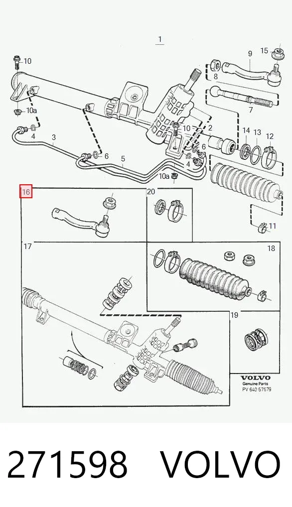 Рулевой наконечник 271598 Volvo