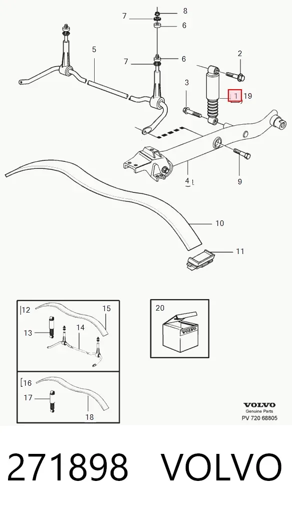 Амортизатор задний 822312 Bilstein