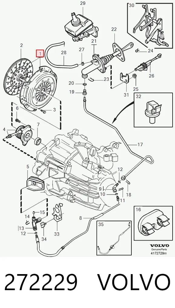 Сцепление 272229 Volvo