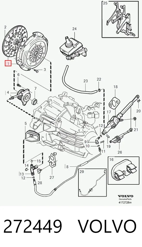 Сцепление 272449 Volvo