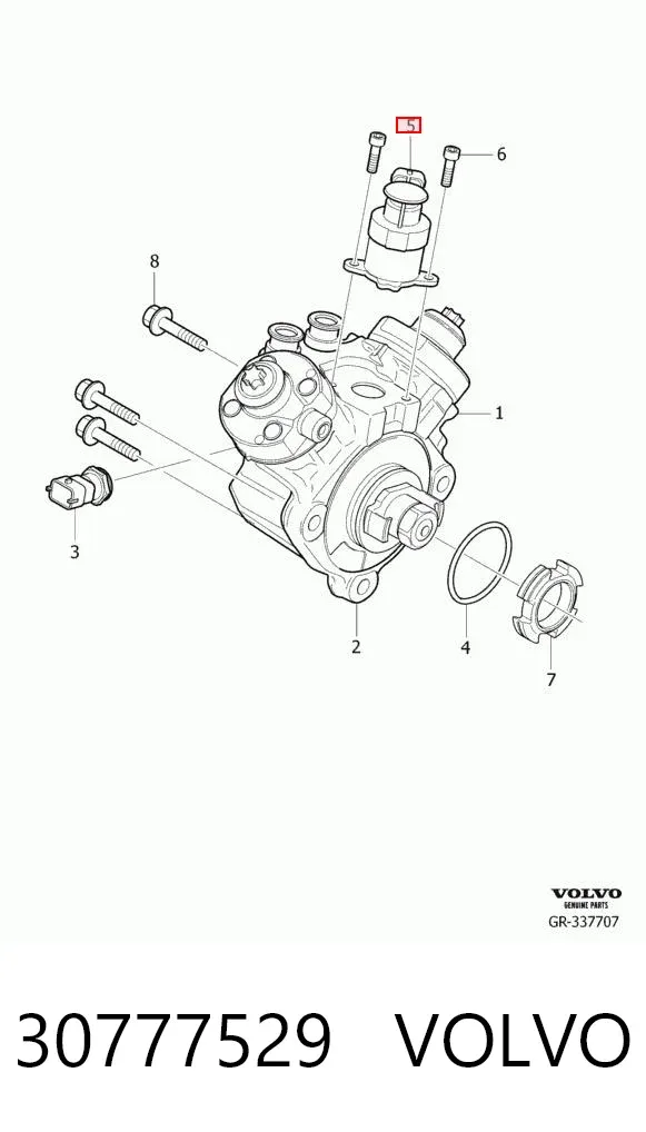 Клапан редукционный 30777529 Volvo