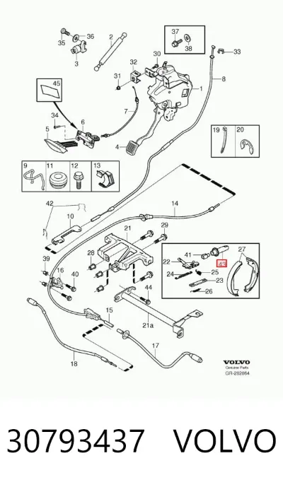 Скоба-растяжка тормозного барабана VOLVO 30793437